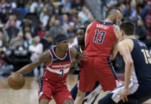 Wyniki NBA: Wpadka Wizards, seria porażek trwa, 11 zbiórek Gortata