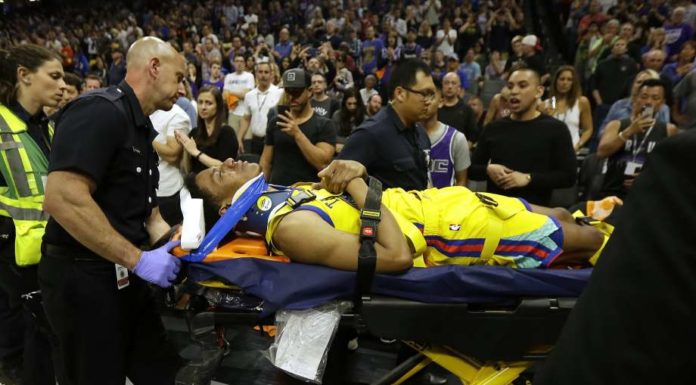 NBA: To mogło się skończyć naprawdę źle, co z graczem Warriors?