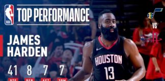 Wyniki NBA: Rockets pewni swego, 41 oczek Hardena