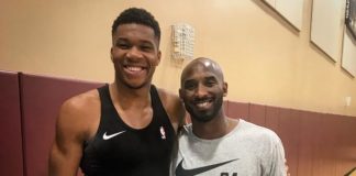 NBA: Kobe Bryant daje wskazówki Giannisowi