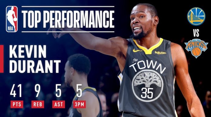 Wyniki NBA: Bezbłędni Raptors, 41 oczek Kevina Duranta