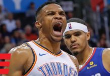 Wyniki NBA: Triple-double Westbrooka i Griffina, 47 punktów Hardena