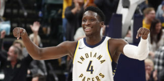 Wyniki NBA: Zwycięski rzut Oladipo, powrót Hardena