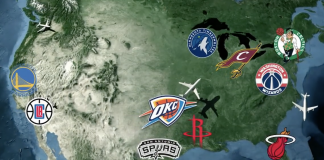 Który zespół NBA podróżuje najwięcej, a który najmniej?