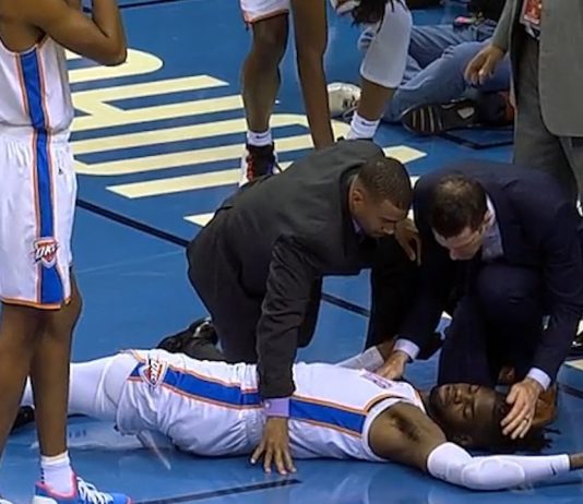 NBA: Po tym upadku Nerlens Noel został odwieziony do szpitala