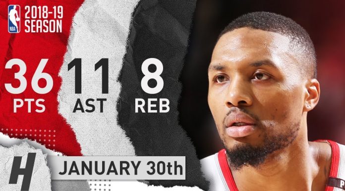 Wyniki NBA: 36 punktów Lillarda, triple-double Jokicia