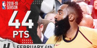 Wyniki NBA: 44 punkty Hardena, porażka lidera