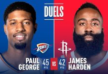 Wyniki NBA: 45 punktów George’a, dwa wielkie powroty, debiut Gasola