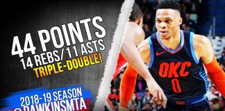 Wyniki NBA: 44 punkty Westbrooka, Knicks przerwali serię