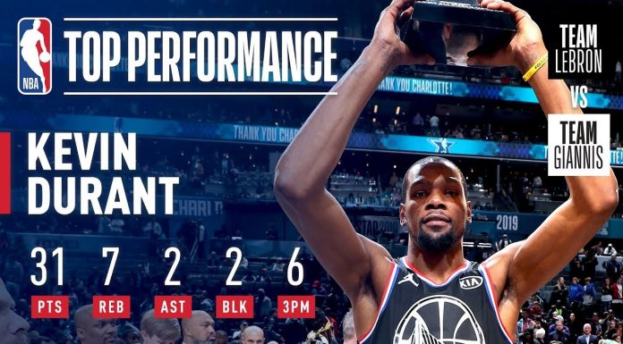 Mecz Gwiazd: Team LeBrona górą, Kevin Durant MVP spotkania