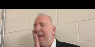 NBA: Trener Popovich spoliczkował się po przegranej