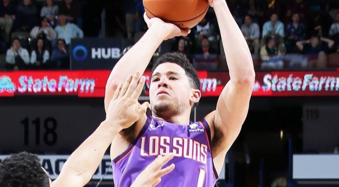 Wyniki NBA: Game-winner Millsapa, kontuzja McColluma, 40 punktów Bookera