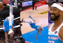 NBA: Corey Brewer o mało się nie zabił!