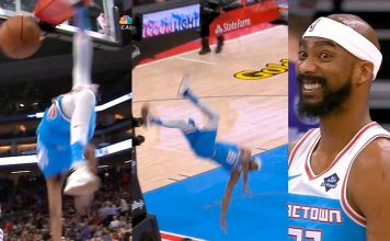 NBA: Corey Brewer o mało się nie zabił!