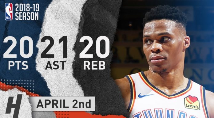 Wynik NBA: Niewiarygodne triple-double Westbrooka, GSW pokonują Nuggets