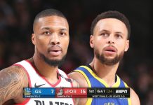 Wyniki NBA: 36 punktów Curry’ego i triple-double Greena! Warriors o krok od finału!