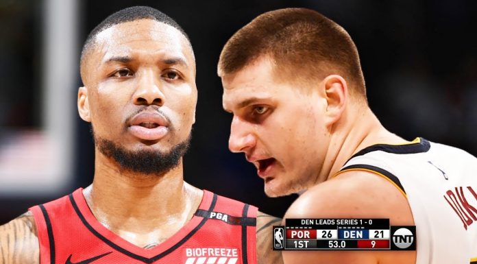 Wyniki NBA: Złamany nos, przepychanka i walka do końca. Blazers wygrali w Denver i jest remis 1-1!