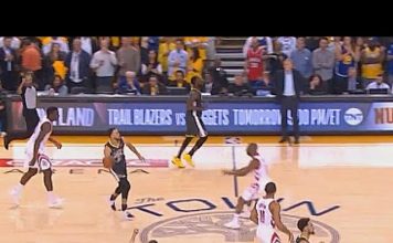 NBA: Curry trafił z połowy jedną ręką