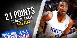 NBA: RJ Barrett rozkręca się w Lidze Letniej