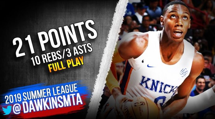 NBA: RJ Barrett rozkręca się w Lidze Letniej