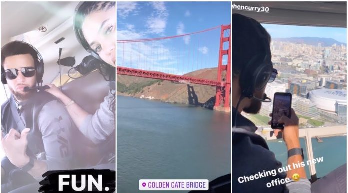 NBA: Steph Curry zobaczył nową halę Warriors z lotu ptaka