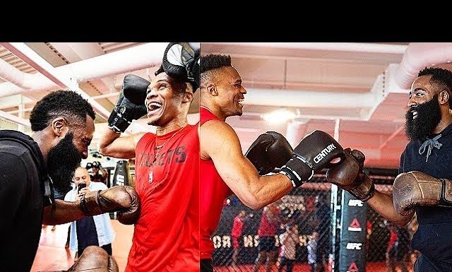 NBA: Westbrook, Harden i Capela na treningu UFC