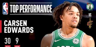 Wyniki NBA: 33 punkty Townsa, osiem trójek w jednej kwarcie Edwardsa!