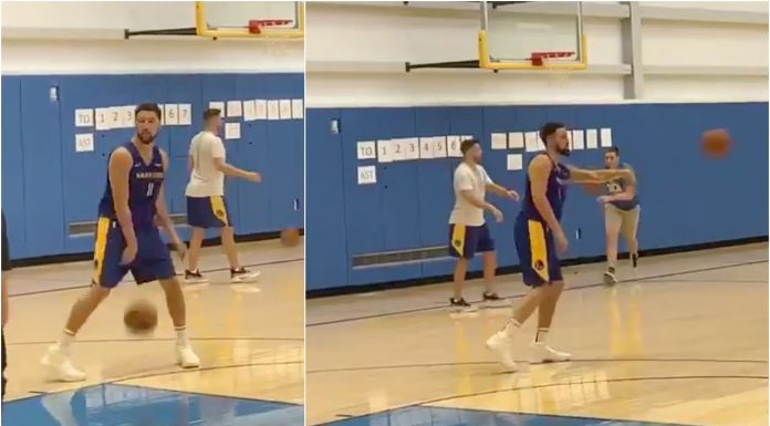 NBA: Klay Thompson na treningu Warriors!