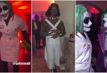John Wall jako Joker na Halloween