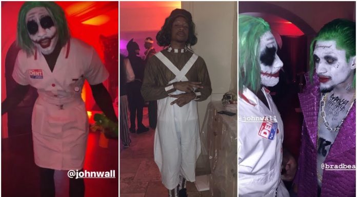 John Wall jako Joker na Halloween