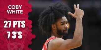 NBA: Jak Coby White trafił siedem trójek w jednej kwarcie!