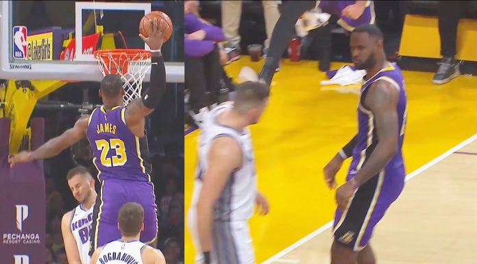 NBA: Co za wsad LeBrona! Zniszczył Bjelicę!