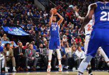 NBA: Ben Simmons z pierwszą trójką w karierze