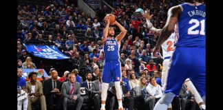 NBA: Ben Simmons z pierwszą trójką w karierze