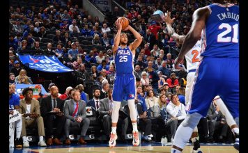 NBA: Ben Simmons z pierwszą trójką w karierze