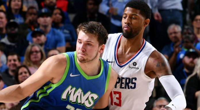 Wyniki NBA: Leonard i George zatrzymali Doncicia!