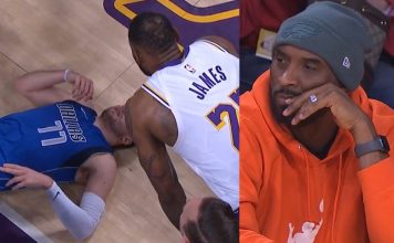 NBA: Mocny upadek Doncicia i pogawędka z Bryantem