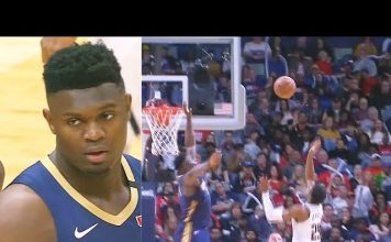 NBA: Niesamowity blok Ziona!