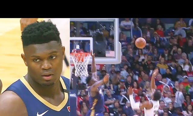 NBA: Niesamowity blok Ziona!