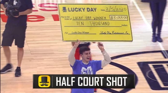 NBA: Kibic Clippers trafił z połowy i wygrał…