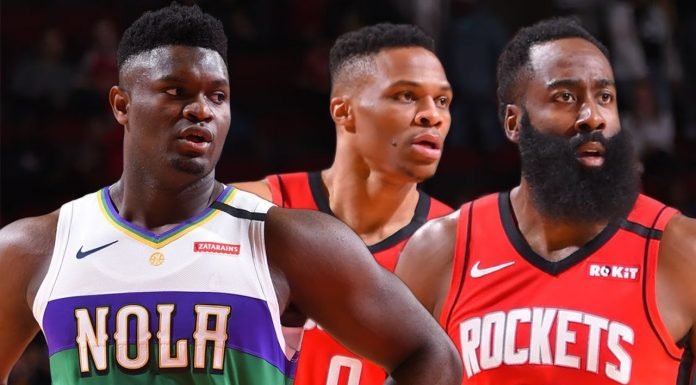 Wyniki NBA: 40 punktów Hardena, 39 Jokicia. Zion latał nad obręczami!