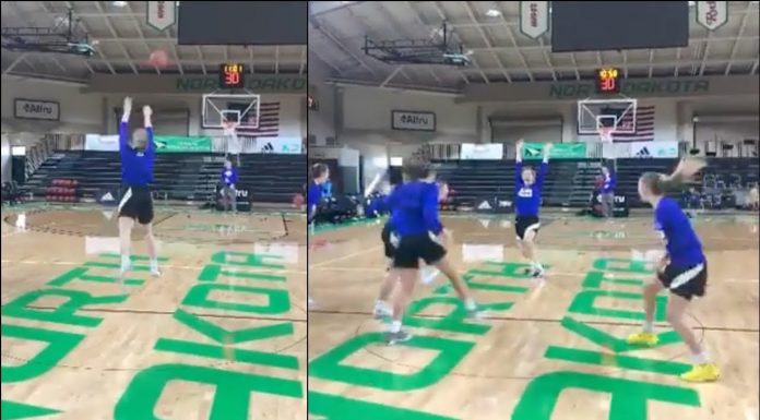 Ile rzutów z połowy można trafić pod rząd?