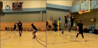 NBA: Kevin Durant gra i już efektownie pakuje!