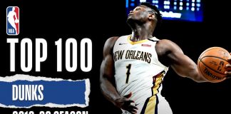 NBA: 100 najlepszych wsadów sezonu 2019/2020