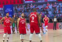 NBA: Nerwy w ekipie mistrzów. Ibaka wściekł się na Lowry’ego