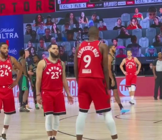 NBA: Nerwy w ekipie mistrzów. Ibaka wściekł się na Lowry’ego