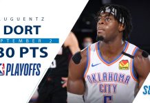 NBA: Historyczny mecz Luguentza Dorta. Dołącza do LeBrona Jamesa i Kobego Bryanta!