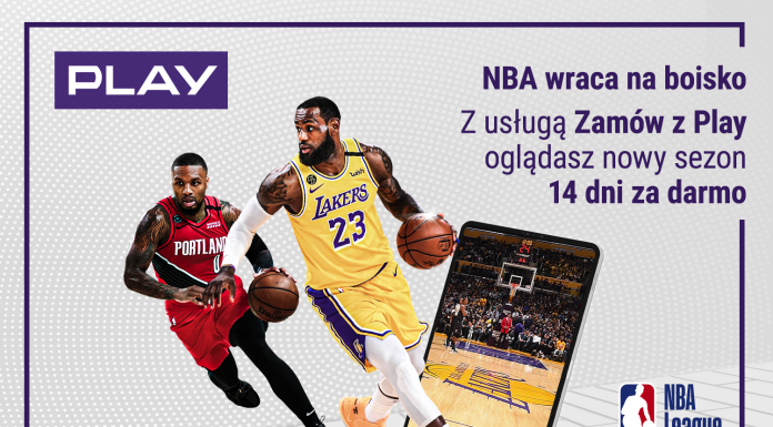 Oglądaj mecze NBA w sieci PLAY! 14 dni bez opłat – NA ŻYWO i z odtworzenia!