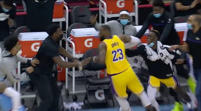 NBA: Co za rzut LeBrona! Zabawił się w Curry’ego