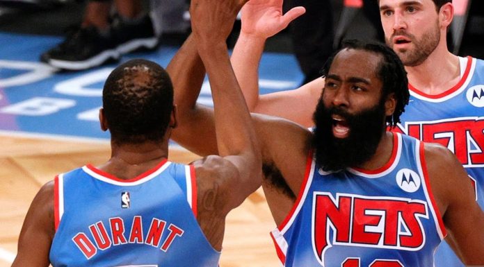 Wyniki NBA: Triple-double Hardena w debiucie w Nets, wielkie mecze Duranta i Lillarda, wrócił Ja Morant